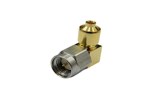 SMA R/A PLUG CONNECTOR SOLDER FOR .086/.085 SEMI RIGID CABLE