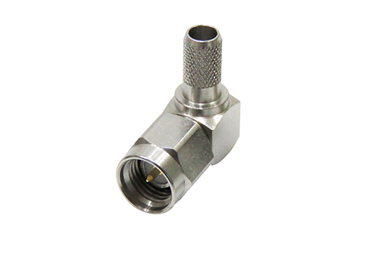 SMA R/A PLUG CONNECTOR CRIMP FOR RG-58/LMR-195/3D-2V CABLE