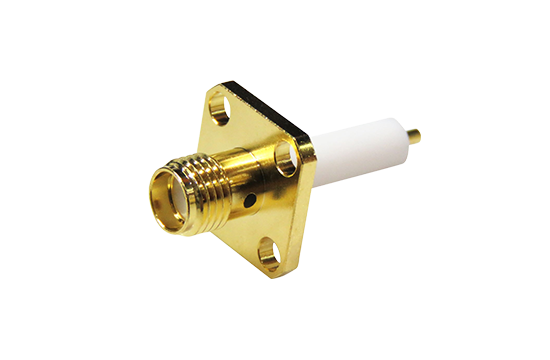 SMA母頭四孔法蘭連接器(EPOXY)