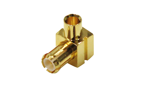 MCX R/A PLUG CONNECTOR SOLDER FOR  .085/.086 SEMI RIGID CABLE