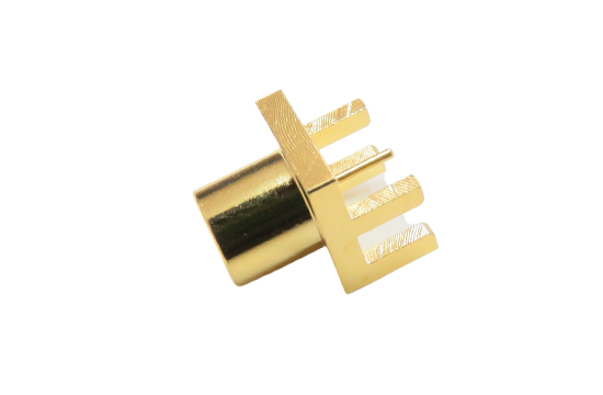 MCX ST. JACK CONECTOR PCB END LAUNCH FOR Ø.019 POST CONTACT