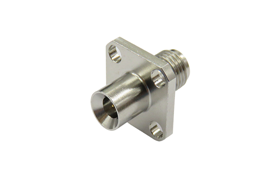 SMA ST. JACK TO SMP PLUG CATCHER'S MITT 4-HOLE FLANGE ADAPTER
