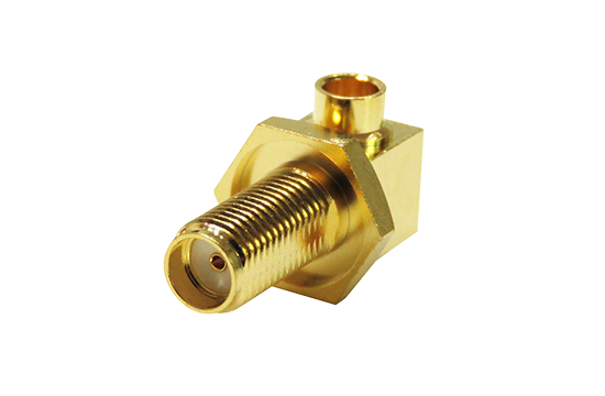 SMA R/A JACK CONNECTOR SOLDER FOR .141 SEMI RIGID CABLE