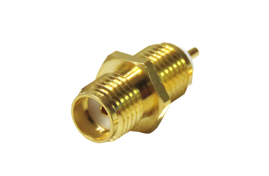 SMA ST. JACK CONNECTOR FRONT MOUNT FOR SOLDER POT CONTACT