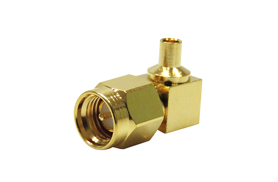 SMA R/A PLUG CONNECTOR CRIMP FOR .085/.086 SEMI RIGID CABLE