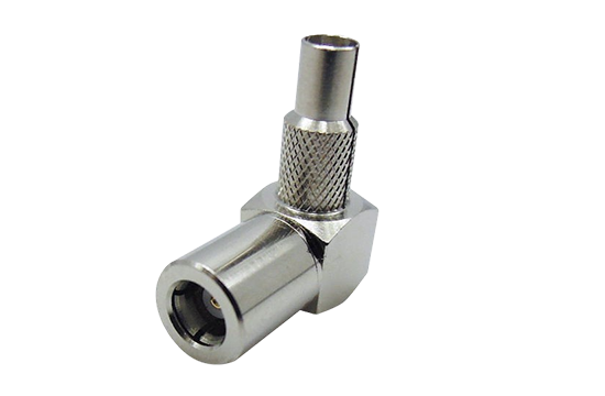 SMB R/A PLUG CONNECTOR CRIMP FOR 2.5D-HQSUPER CABLE