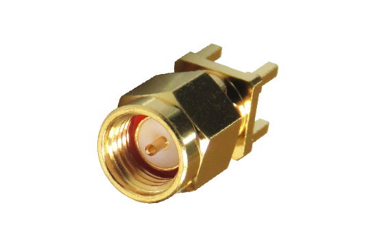 SMA ST. PLUG CONNECTOR PCB THRU HOLE MOUNT FOR ∅.050 POST CONTACT