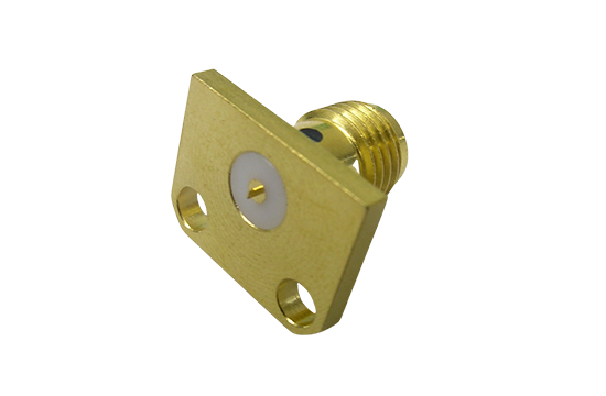 SMA ST. JACK CONNECTOR 2 HOLE FLANGE MOUNT FOR SLOTTED CONTACT