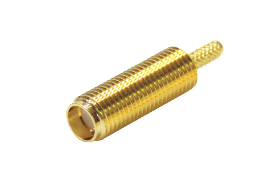 SMA母頭直式BULKHEAD壓接連接器適用RG-316/RG-174/RG-188/LMR-100/1.5D-2V電纜線