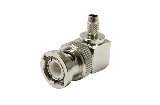 BNC R/A PLUG CONNECTOR CRIMP FOR RG-55 CABLE
