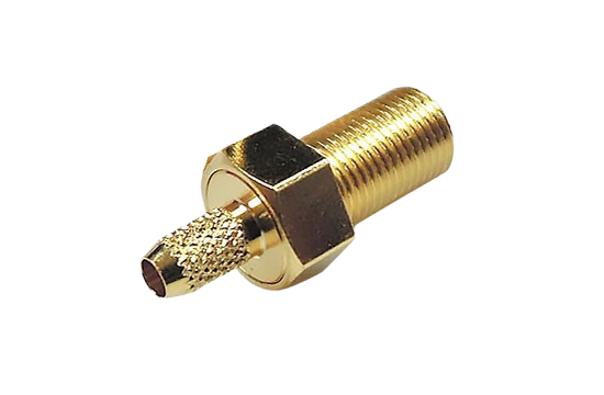 MCX ST. JACK CONNECTOR BULKHEAD CRIMP  FOR RG-179 CABLE