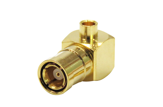 SMB R/A PLUG CONNECTOR SOLDER FOR .086 /.085 SEMI RIGID CABLE