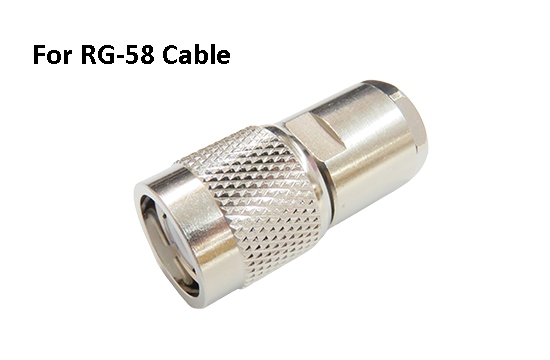 TNC ST. PLUG CONNECTOR CLAMP FOR RG-58/LMR- 195/3D-2V CABLE