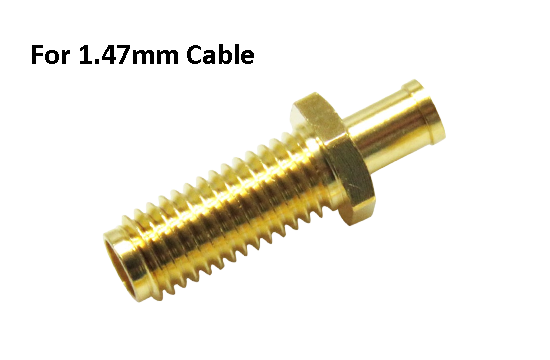 SSMA ST. JACK CONNECTOR BULKHEAD CRIMP FOR 1.47mm CABLE