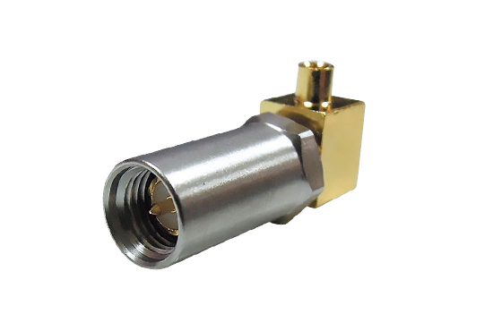 SMA R/A PLUG CONNECTOR SOLDER FOR .085/.086  SEMI RIGID CABLE