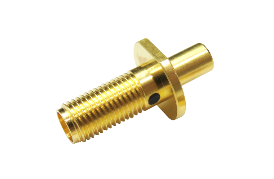 SMA ST. JACK CONNECTOR BULKHEAD FOR ACCEPTS Ø.036 PIN
