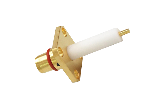 BMA ST. PLUG CONNECTOR 4 HOLE FLANGE MOUNT FOR Ø.050 POST CONTACT