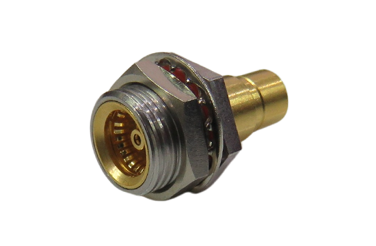 BMA ST. JACK CONNECTOR BULKHEAD FOR .141 SEMI RIGID CABLE
