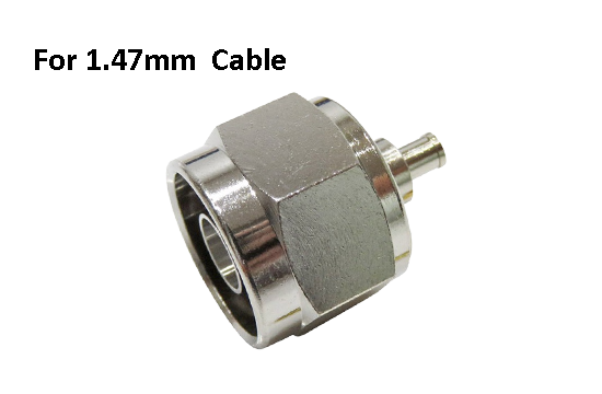 N ST. PLUG CONNECTOR CRIMP FOR 1.47mm CABLE