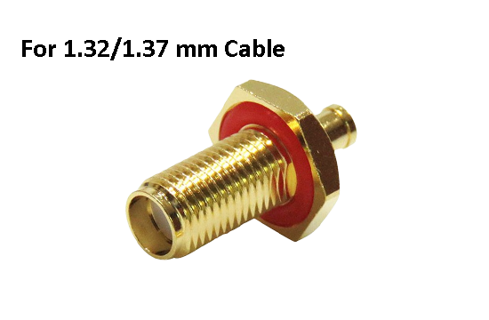 SMA ST. JACK CONNECTOR CRIMP FOR 1.32/1.37 mm Cable