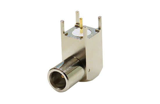 SMB R/A JACK CONNECTOR PCB THRU HOLE MOUNT FOR ø.032  POST CONTACT