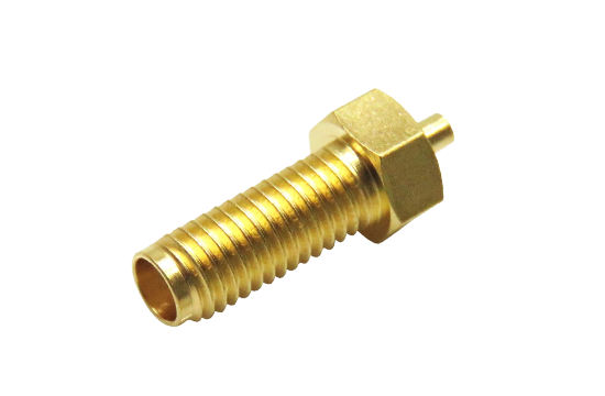 SSMA ST. JACK CONNECTOR BULKHEAD SOLDER FOR .034 SEMI RIGID CABLE
