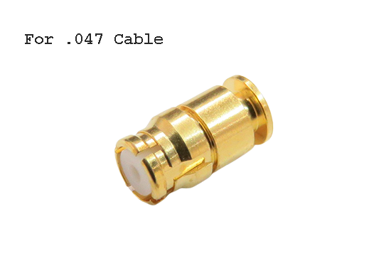 SMP ST. JACK CONNECTOR SOLDER  FOR .047 SEMI RIGID CABLE