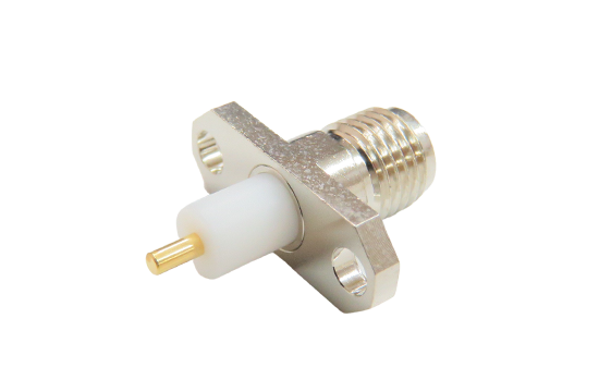 SMA ST. JACK CONNECTOR 2 HOLE FLANGE MOUNT FOR Ø.050 POST CONTACT