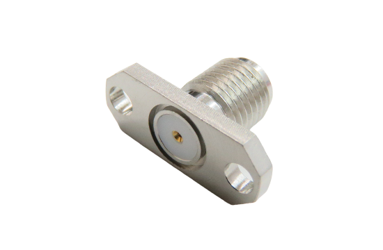 SMA ST. JACK CONNECTOR FIELD REPLACEABLE 2-HOLE FLANGE(ACCEPTS Ø.020 PIN)