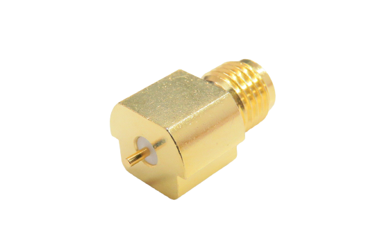 SMA ST. JACK CONNECTOR PCB EDGE MOUNT FOR  ø.031  POST CONTACT