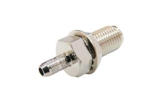 SMA ST. JACK CONNECTOR BULKHEAD CRIMP FOR RG-316/RG-174/RG-188/LMR-100/1.5D-2V CABLE