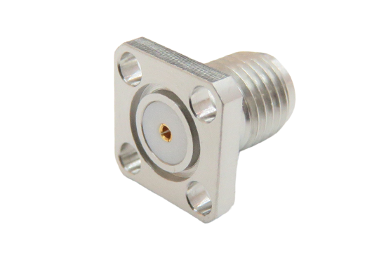 SMA ST. JACK CONNECTOR FIELD REPLACEABLE 4-HOLE FLANGE(ACCEPTS Ø.036 PIN)