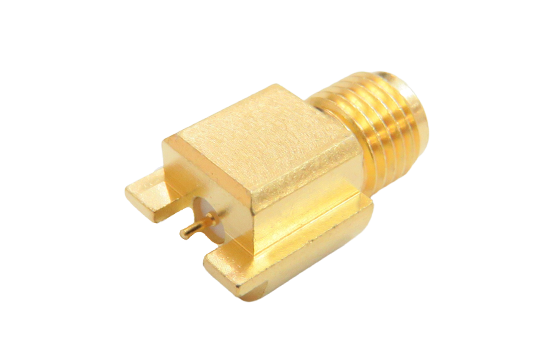 SMA ST. JACK CONNECTOR PCB EDGE MOUNT FOR Ø.020 POST CONTACT