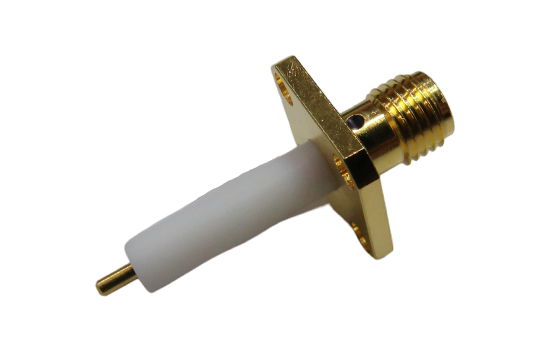 SMA ST. JACK CONNECTOR 4 HOLE FLANGE MOUNT FOR Ø.050 POST CONTACT