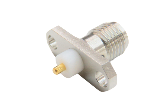 SMA ST. JACK CONNECTOR 2 HOLE FLANGE MOUNT FOR Ø.050 POST CONTACT