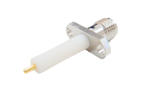 SMA ST. JACK CONNECTOR 2 HOLE FLANGE MOUNT FOR Ø.050 SOLDER POT CONTACT