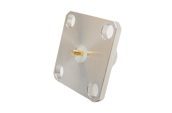 SMA ST. JACK CONNECTOR 4 HOLE FLANGE MOUNT  FOR SLOTTED CONTACT
