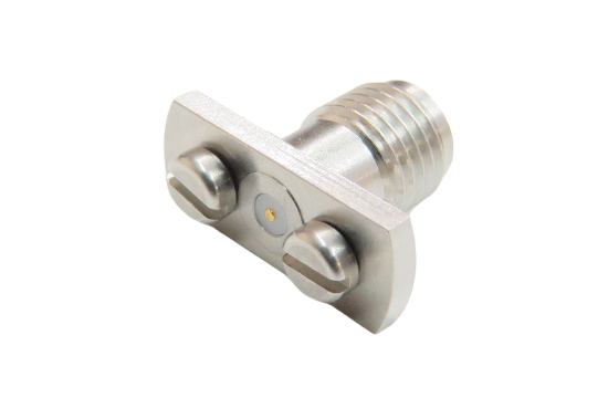 SMA ST. JACK CONNECTOR 2 HOLE FLANGE MOUNT FOR SOLDERLESS PCB COMPRESSION(STRIPLINE)