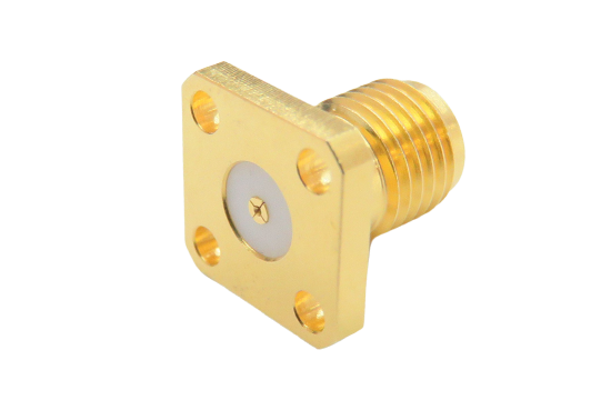 SMA ST. JACK CONNECTOR FIELD REPLACEABLE  4 HOLE FLANGE(ACCEPTS Ø.012 PIN)