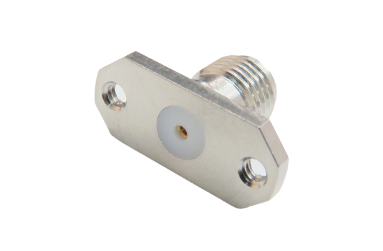 SMA ST. JACK CONNECTOR 2 HOLE FLANGE MOUNT FOR Ø.050 POST CONTACT