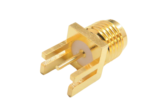 SMA ST. JACK CONNECTOR PCB END LAUNCH FOR ø.030  POST CONTACT