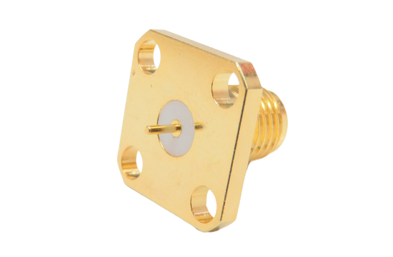SMA母頭直式PCB THRU HOLE MOUNT連接器適用 Ø .026 POST CONTACT