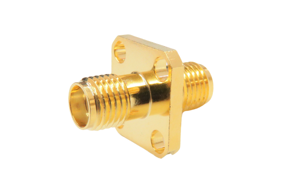 SMA ST. JACK TO JACK 4 HOLE FLANGE MOUNT ADAPTER