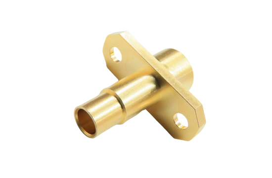 BMA ST. JACK CONNECTOR FLOATING REAR MOUNT  2 HOLE FLANGE MOUNT FOR .141 SEMI RIGID CABLE