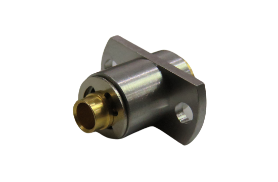 BMA ST. JACK CONNECTOR FLOATING REAR MOUNT  2 HOLE FLANGE MOUNT FOR .141 SEMI RIGID CABLE