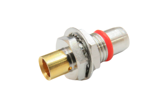 BMA ST. PLUG CONNECTOR BULKHEAD FOR .141 SEMI RIGID CABLE