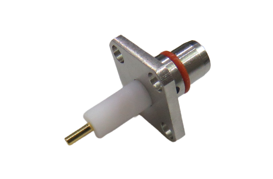 BMA ST. PLUG CONNECTOR 4 HOLE FLANGE MOUNT FOR Ø.050 POST CONTACT