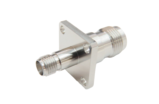 SMA ST. JACK TO TNC JACK 4 HOLE FLANGE ADAPTER