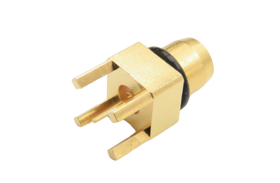 BMA ST. PLUG CONNECTOR PCB THRU HOLE MOUNT