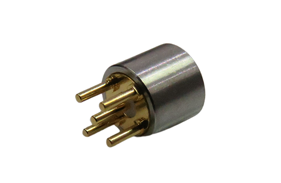 SMP ST. PLUG CONNECTOR SMOOTH BORE PCB THRU HOLE MOUNT